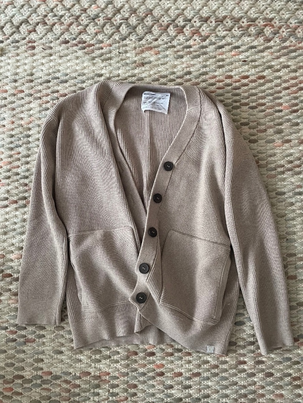 Thick oversized v-neck cardigan